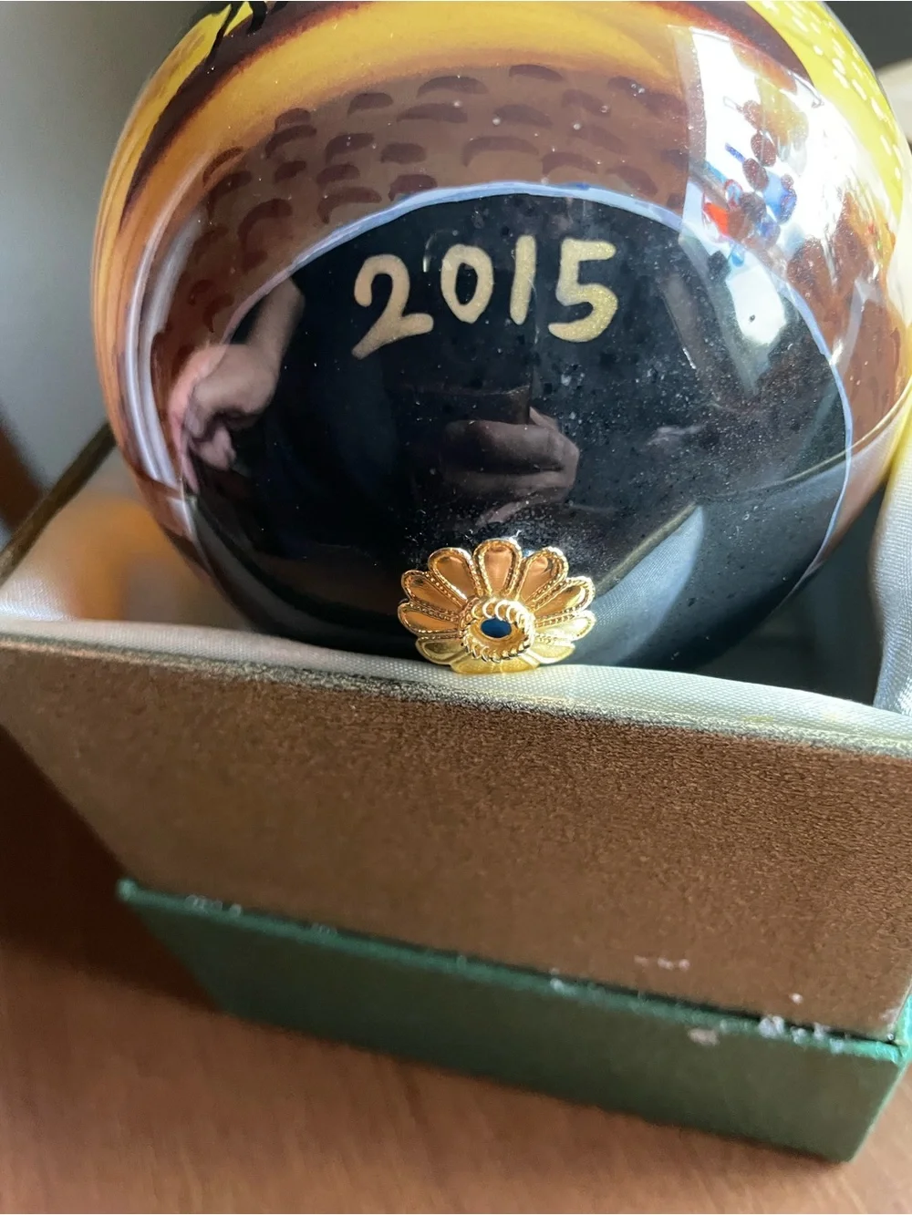 Pier 1 Li Bien Glass Nativity Wise‎ Men Christmas Ornament Inside Painted 2015